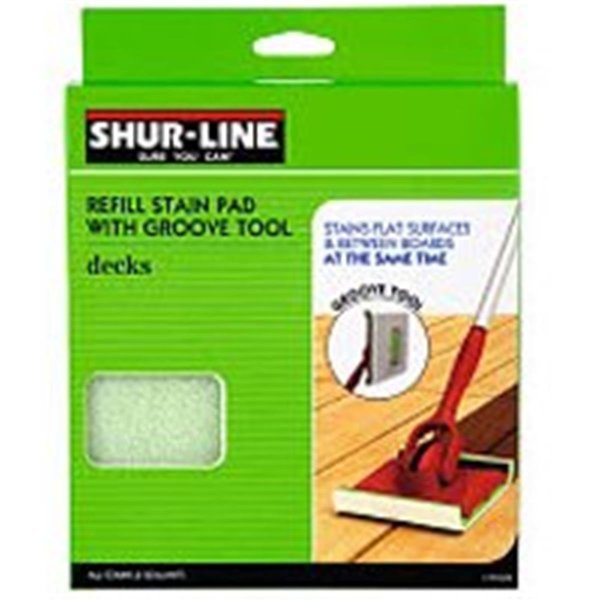 Shur-Line 1791258 Stain Pad With Groove Tool Refll 6183875
